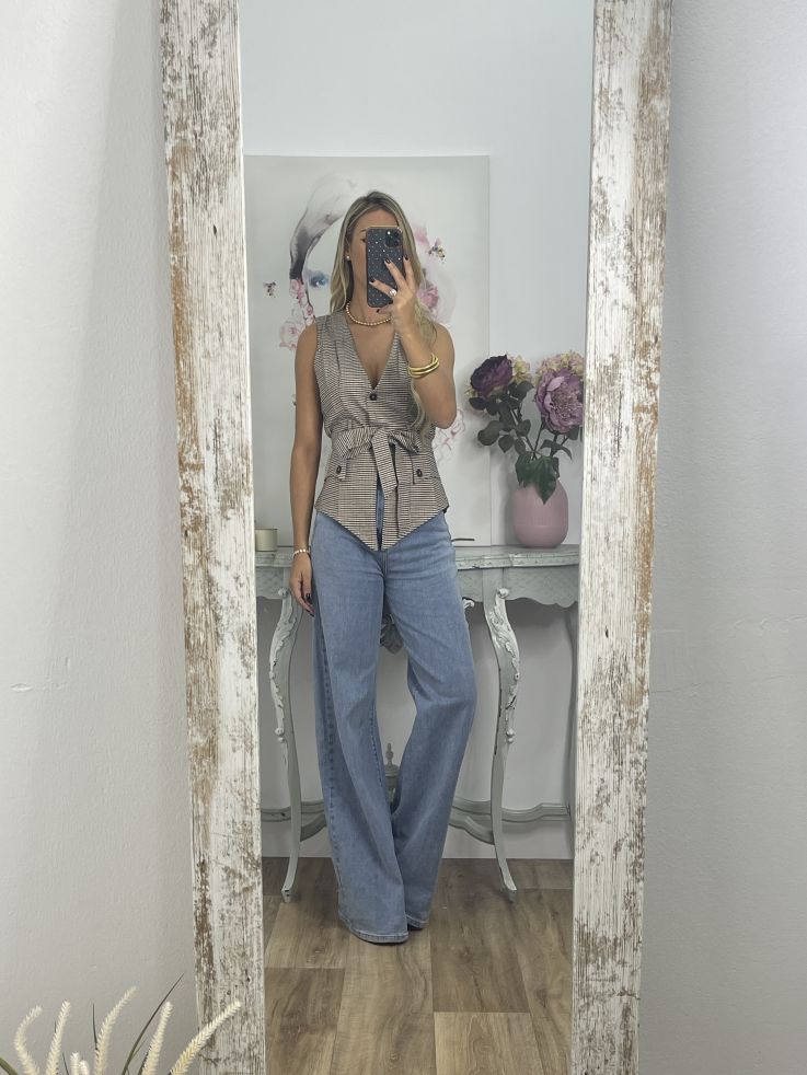 Chaleco Calé de cuadros