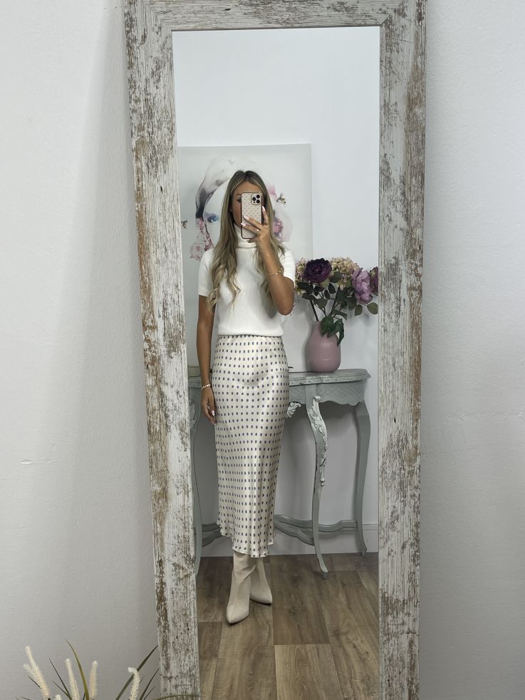 Botas tornasoladas hueso