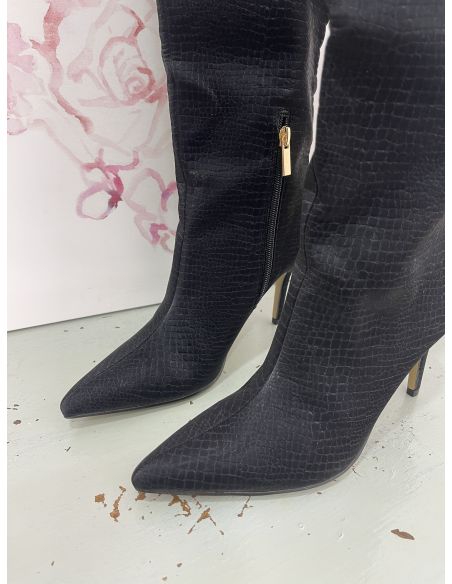 Botas tornasoladas negras