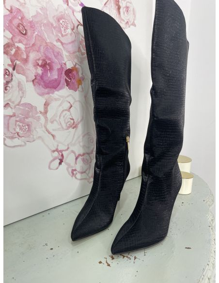 Botas tornasoladas negras