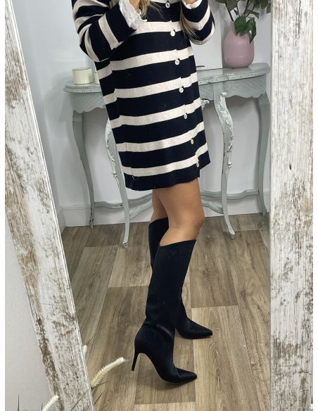 Botas tornasoladas negras