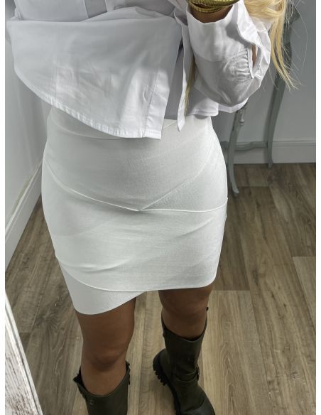 Falda Salonica blanca