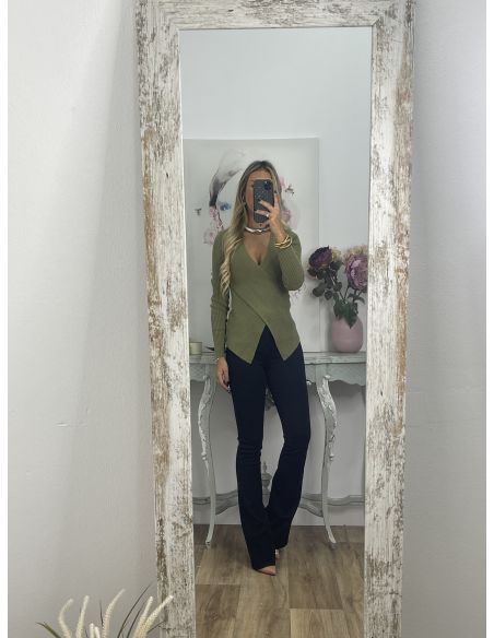 Jeans Iria negro de campana