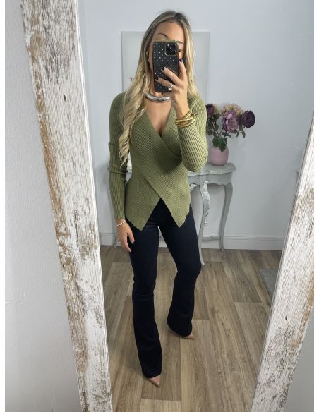 Jeans Iria negro de campana