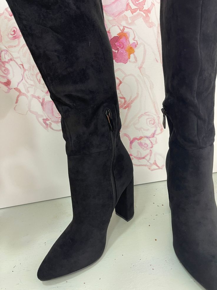 Botas antelina negra