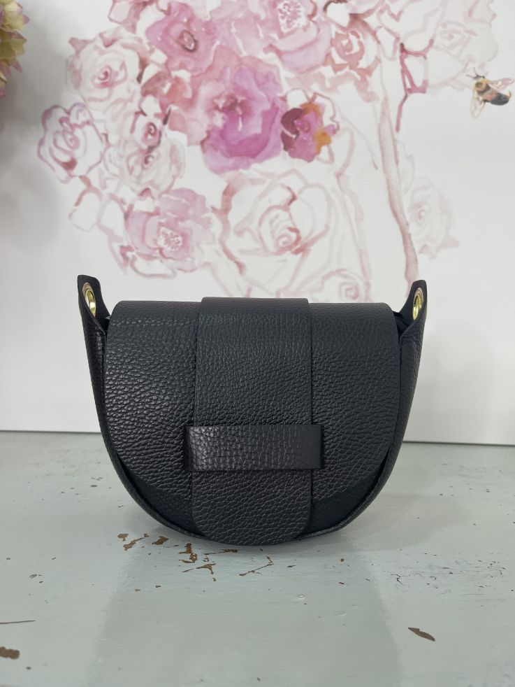 Bolso negro con doble correa