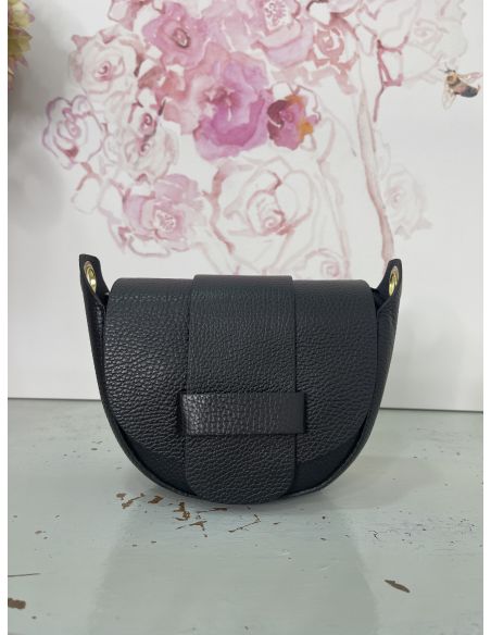 Bolso negro con doble correa