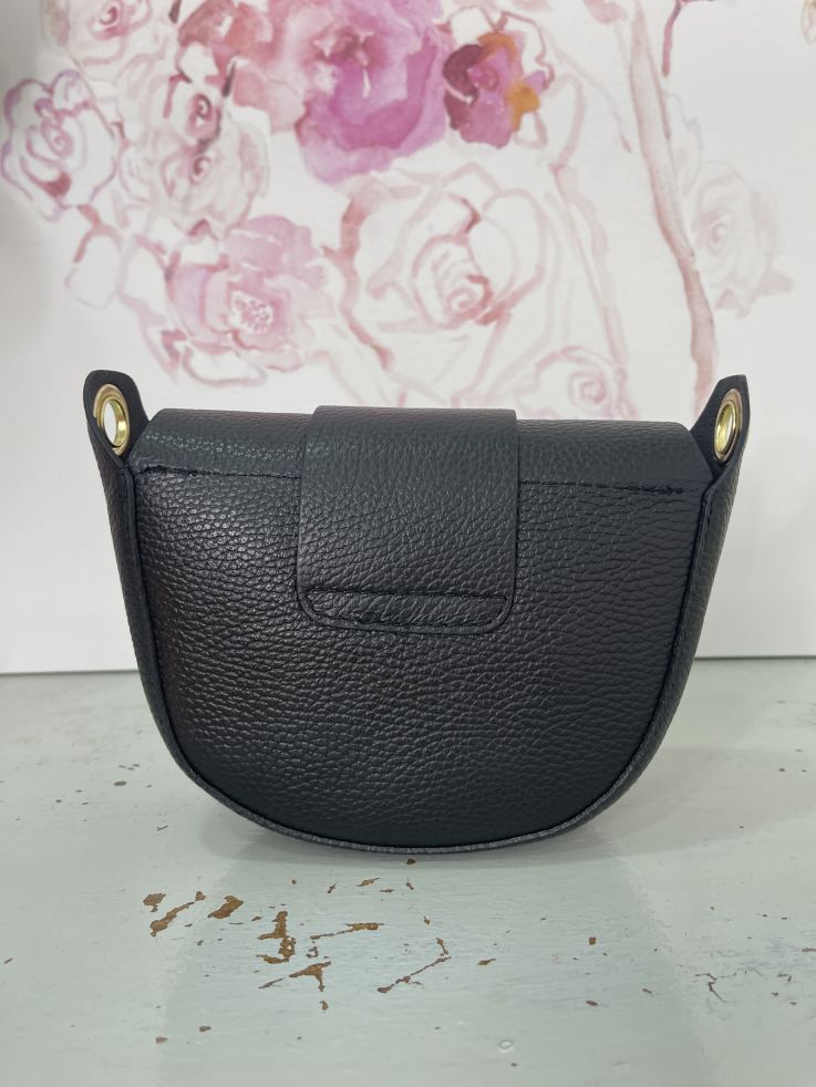 Bolso negro con doble correa