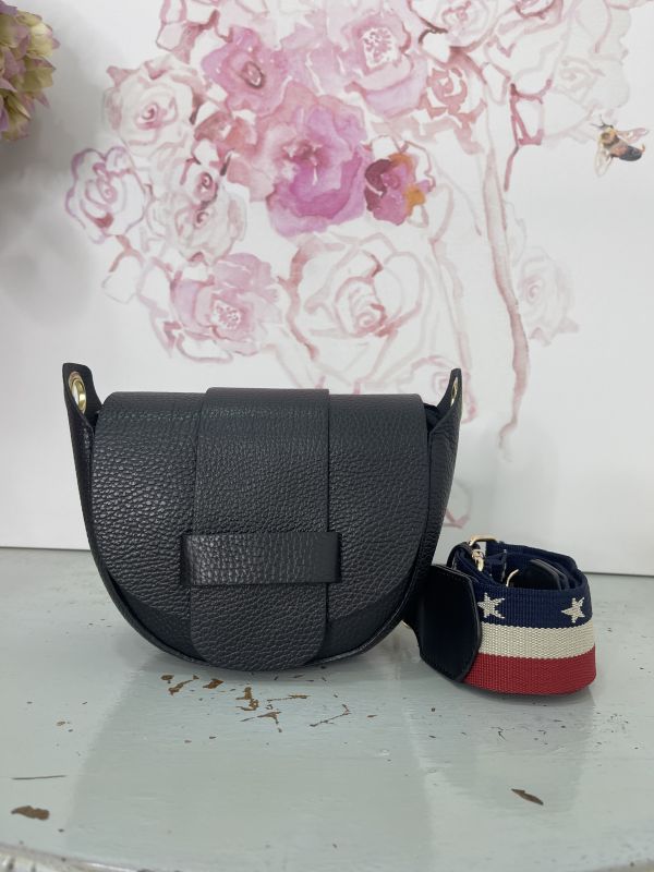 Bolso negro con doble correa