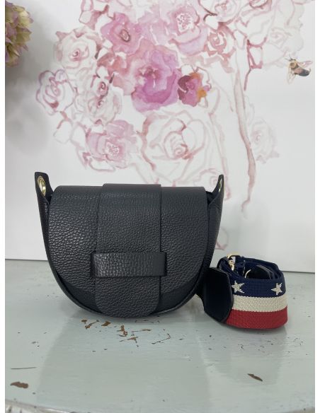 Bolso negro con doble correa