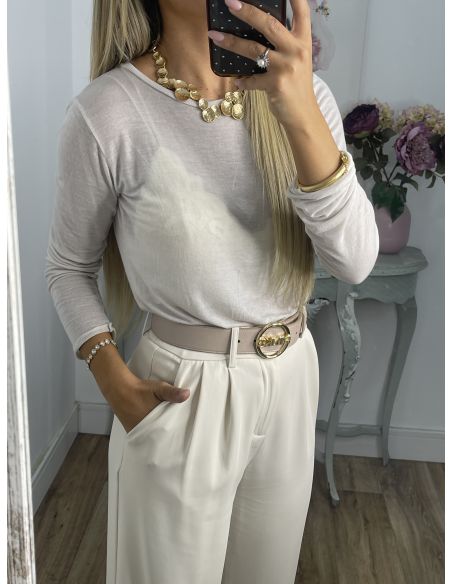 Camiseta Cashmere beige