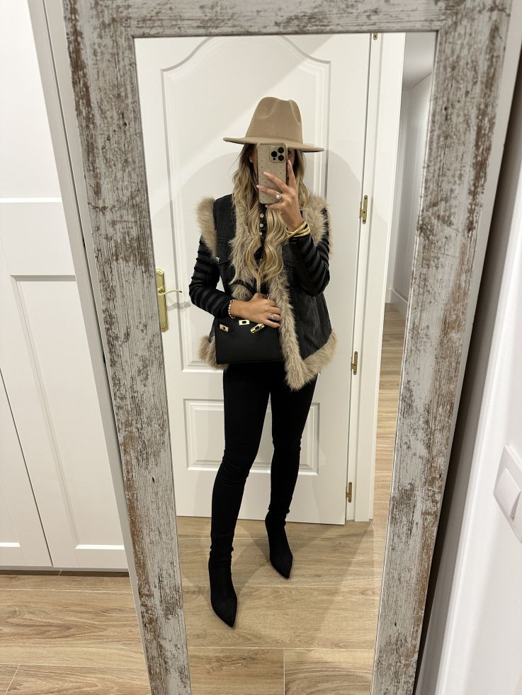 Jeans pitillo tiro bajo