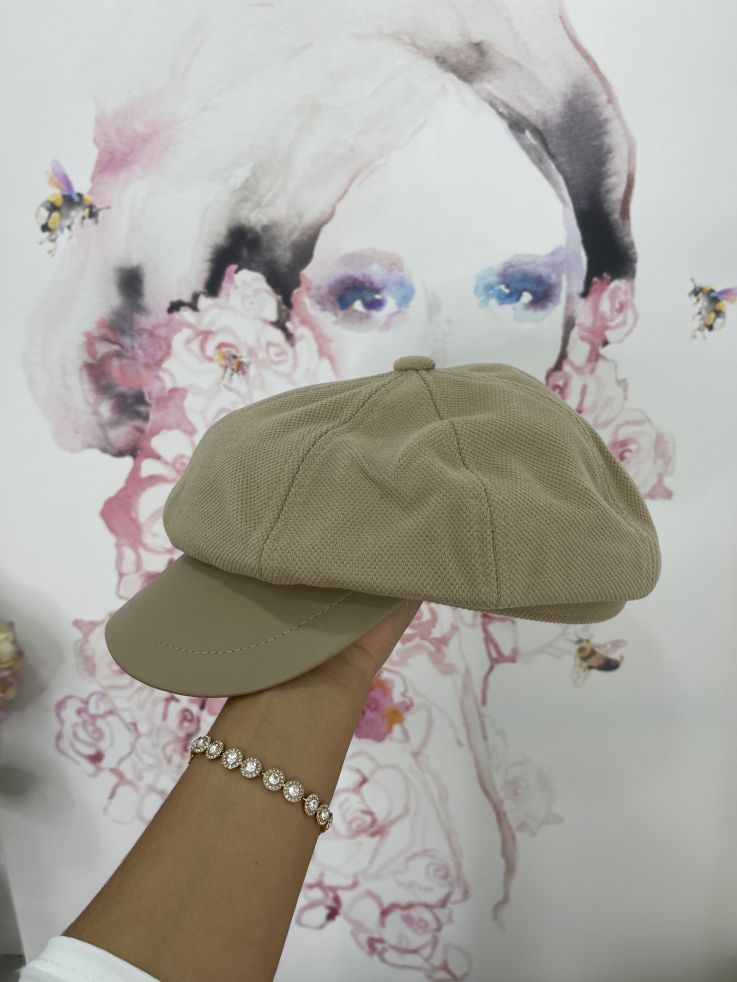 Gorra arena combinada