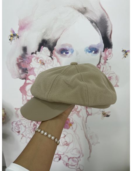 Gorra arena combinada