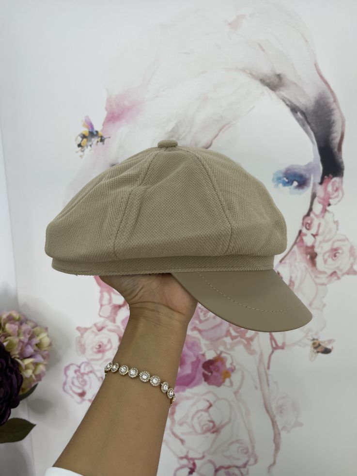 Gorra arena combinada