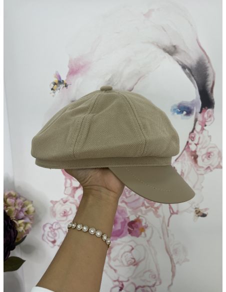 Gorra arena combinada