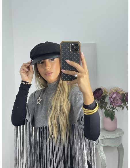 Gorra negra combinada