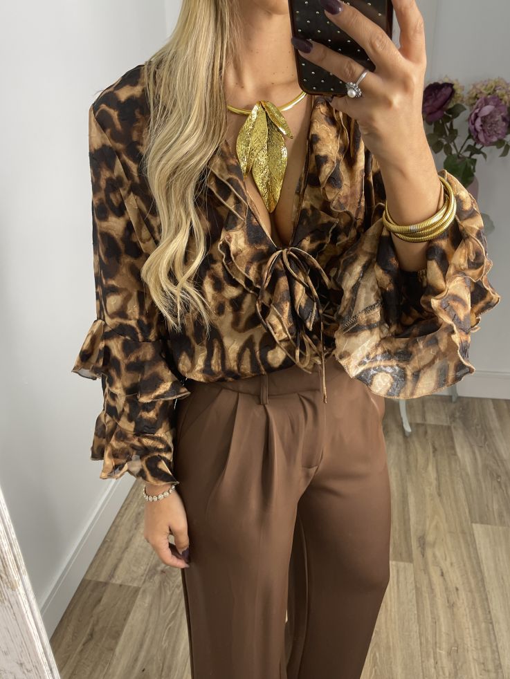 Pantalón Corina marrón