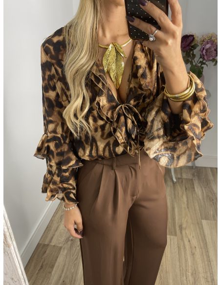 Pantalón Corina marrón