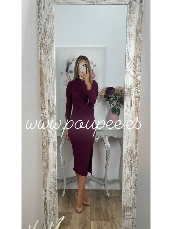 Vestido Margaret color vino