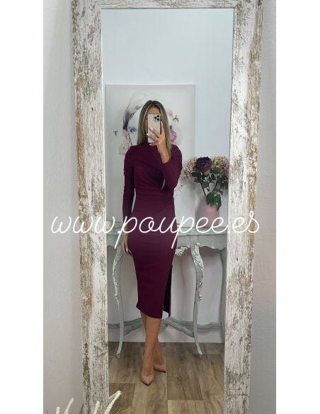 Vestido Margaret color vino