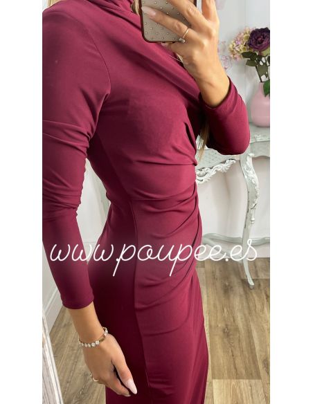 Vestido Margaret color vino