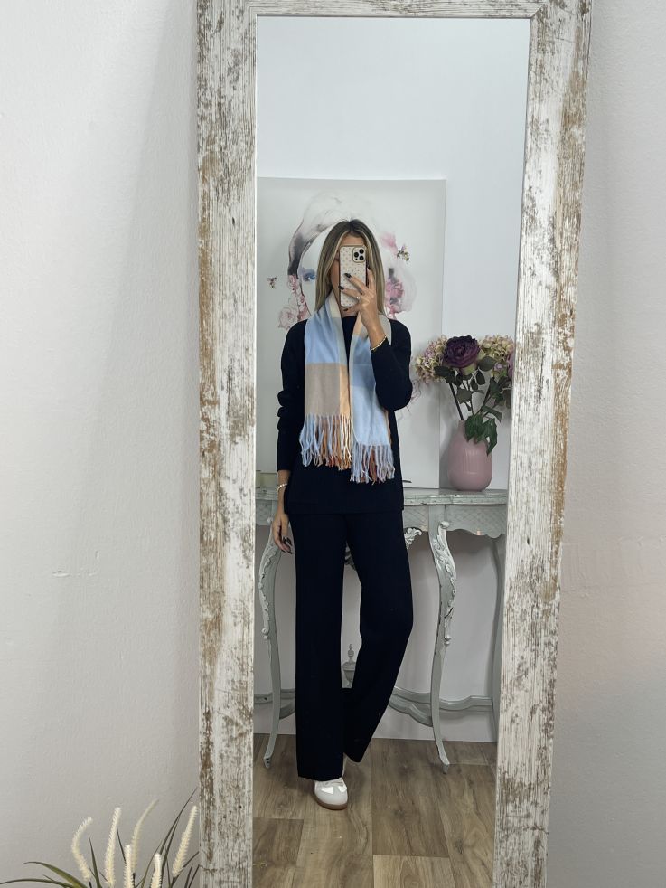 Bufanda cuadros combinados