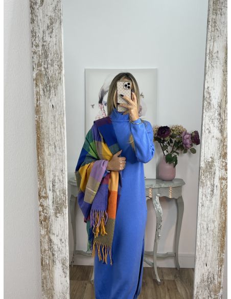 Bufanda cuadros de colores