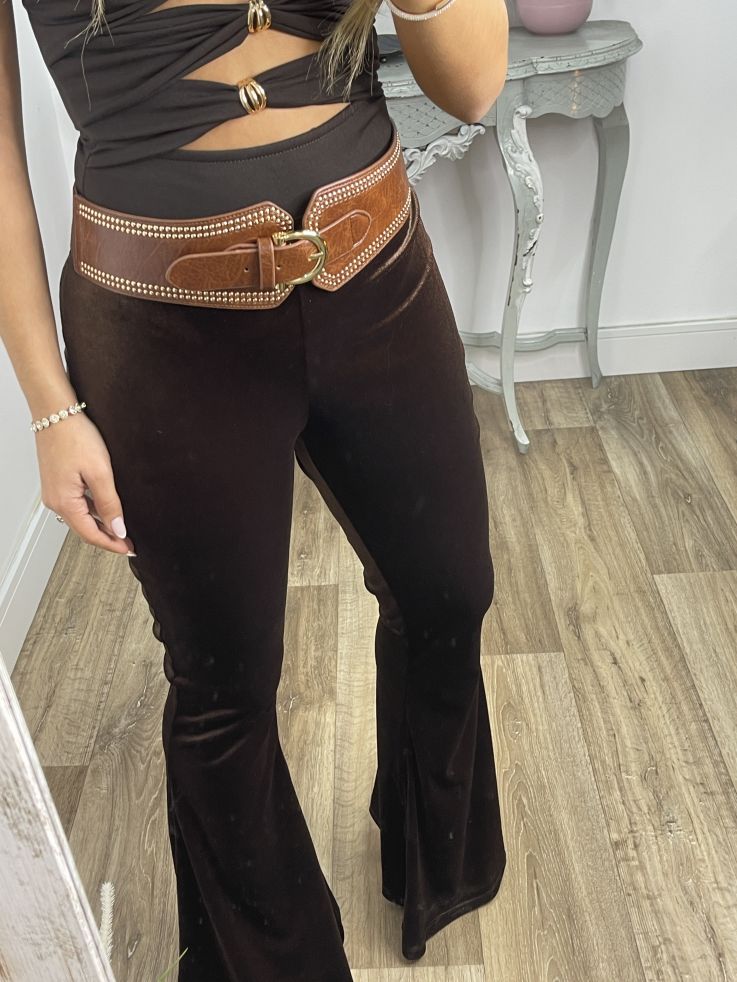 Pantalón terciopelo chocolate