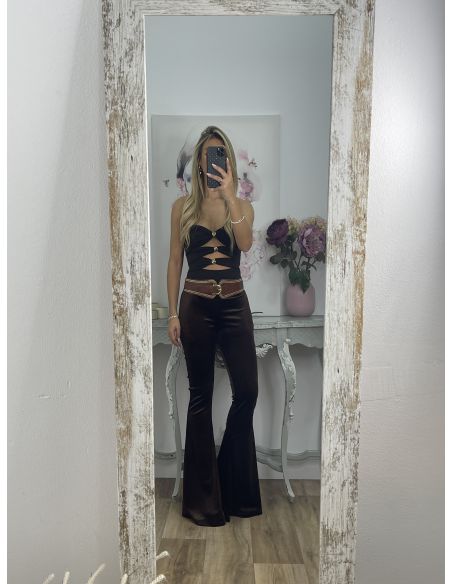 Pantalón terciopelo chocolate