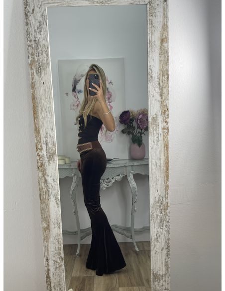 Pantalón terciopelo chocolate