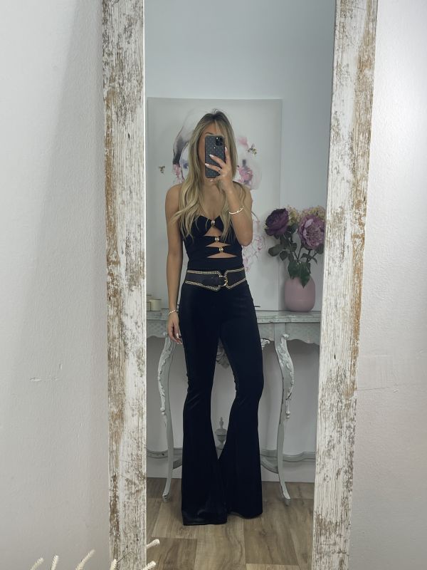 Pantalón terciopelo negro