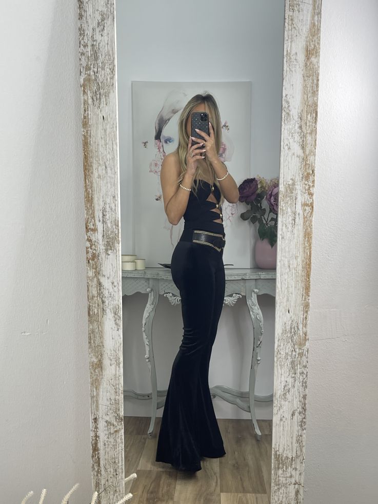 Pantalón terciopelo negro