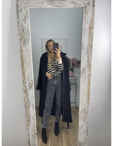 Jeans Claus mom fit efecto desgastado