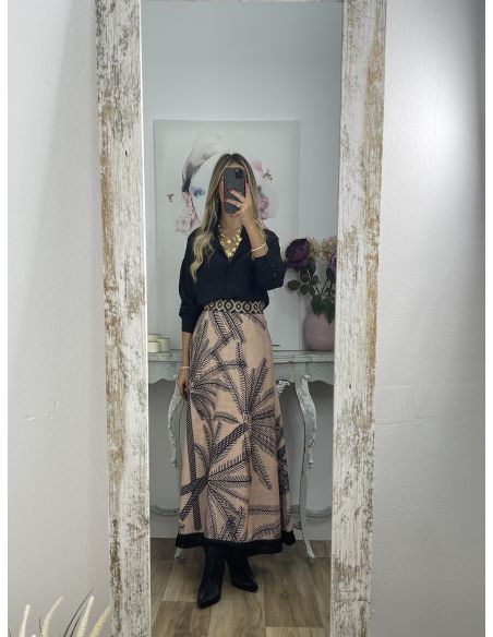Camisa oversize fluida negra