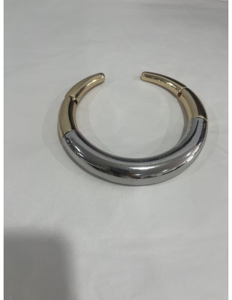 Colgante plateado y dorado