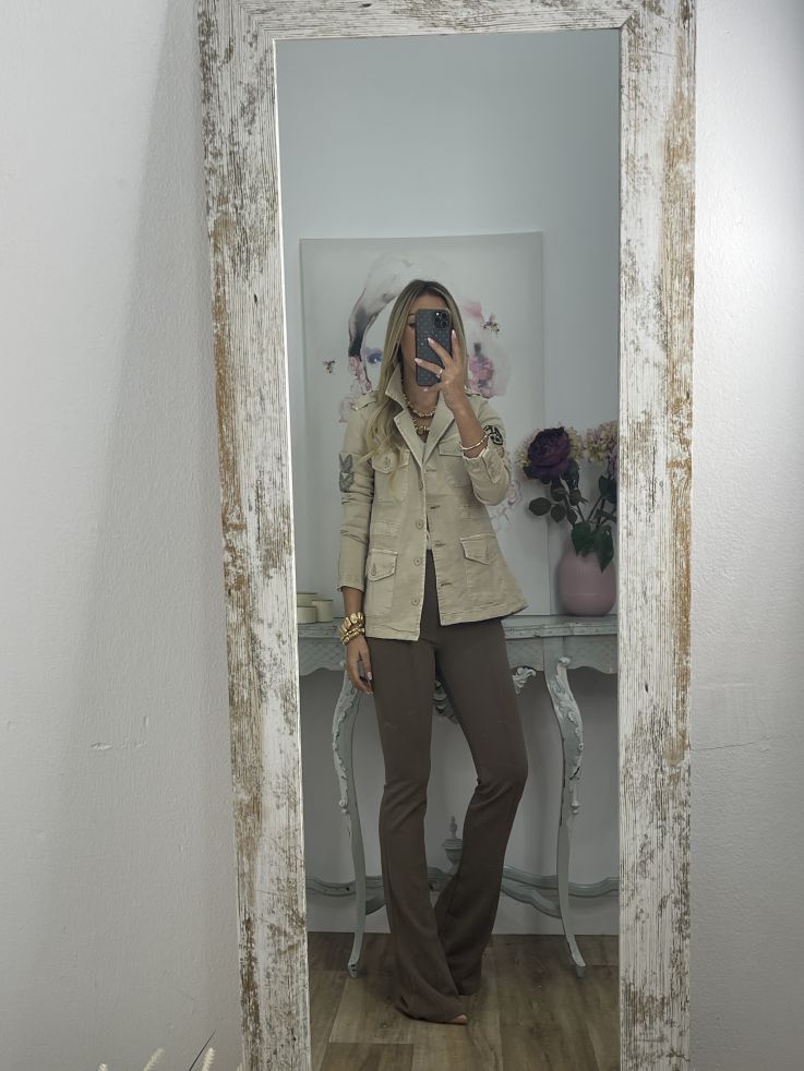 Chaqueta Safari con parches