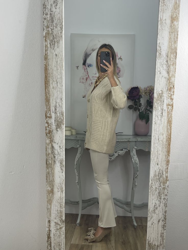 Pantalón Capri beige