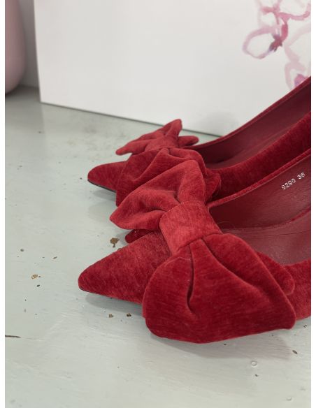 Zapatos lazo rojo