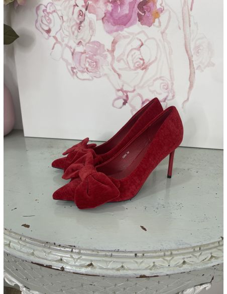 Zapatos lazo rojo