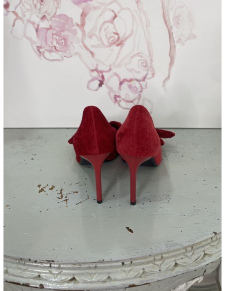 Zapatos lazo rojo