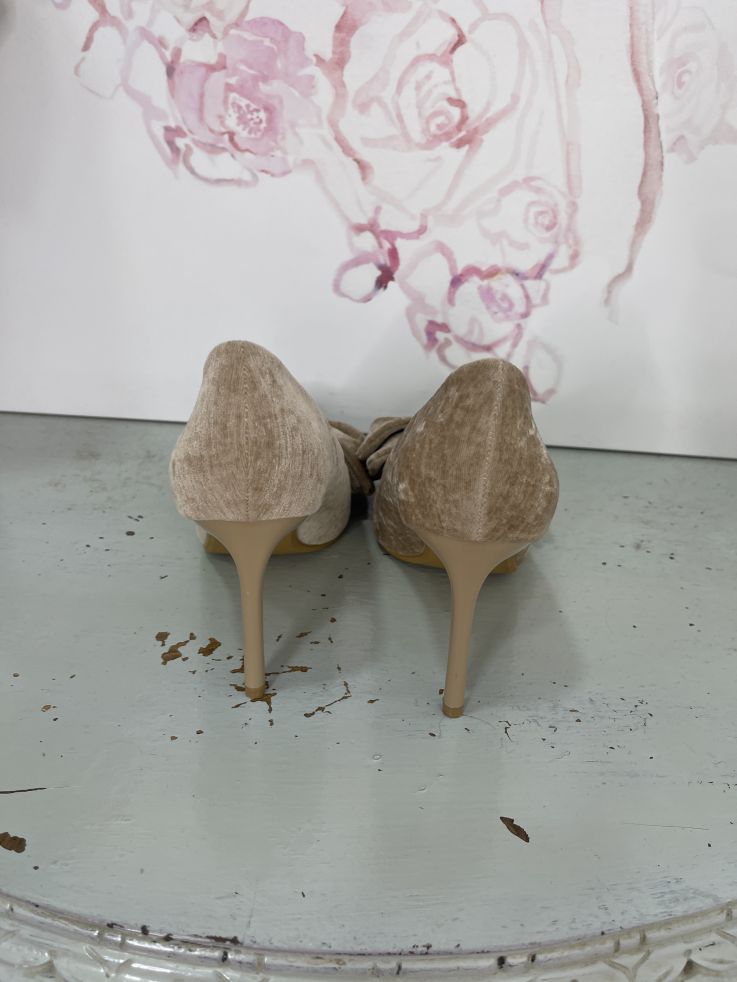 Zapatos lazo beige