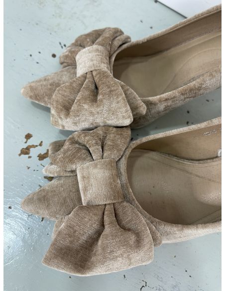Zapatos lazo beige