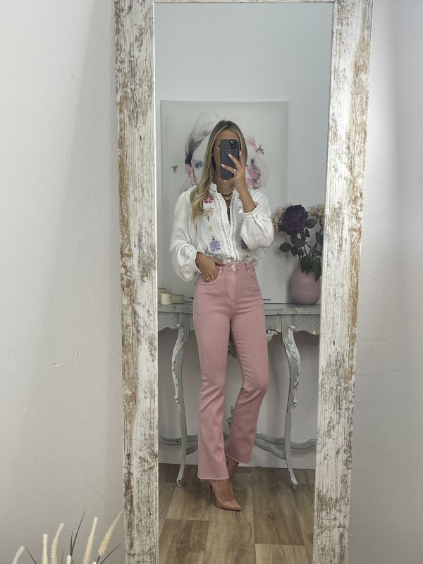 Jeans Flared rosa