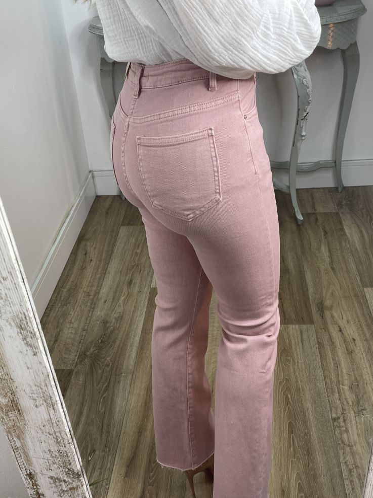 Jeans Flared rosa