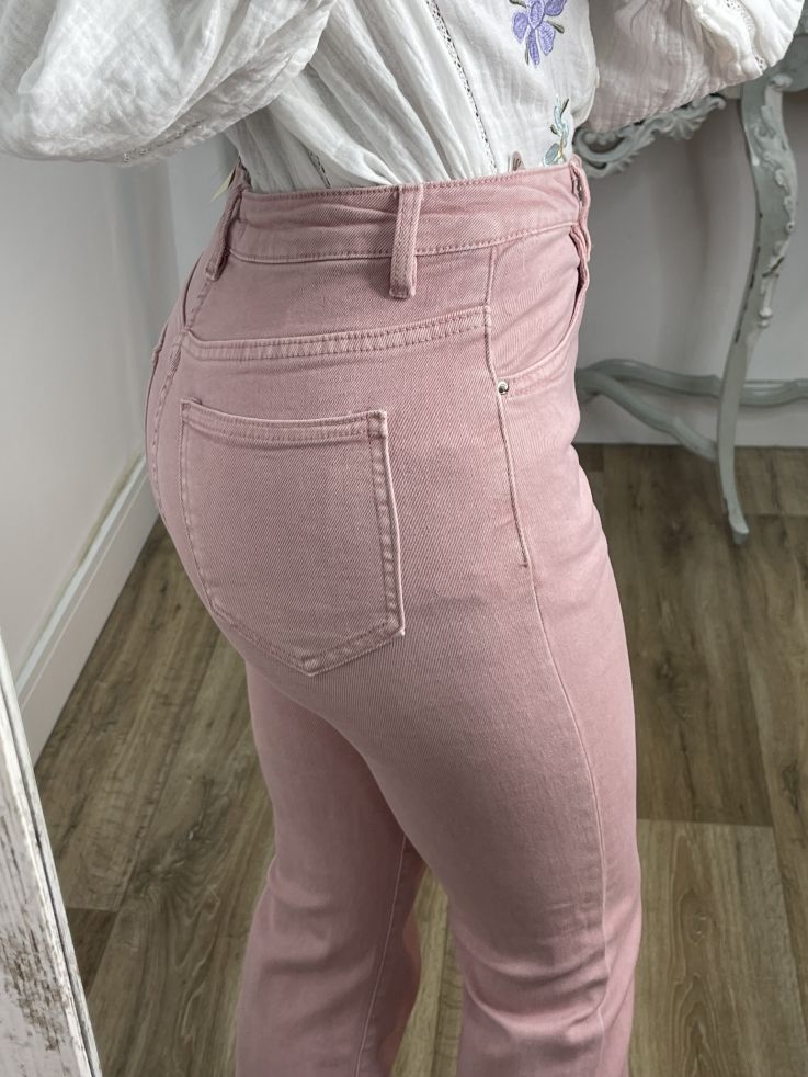 Jeans Flared rosa