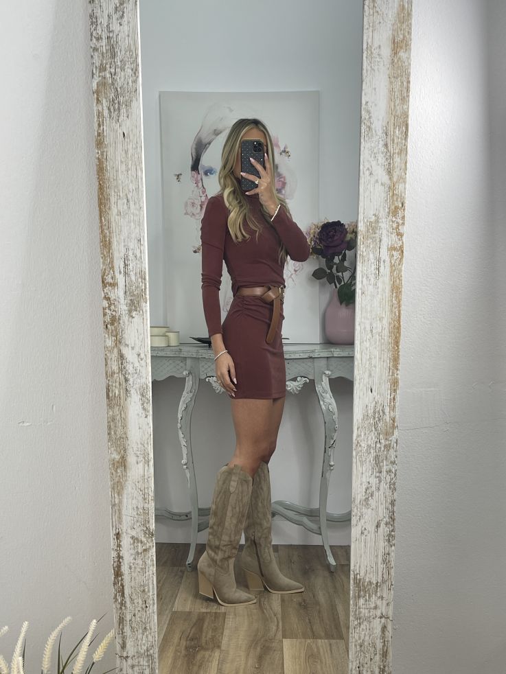 Vestido Wandu teja