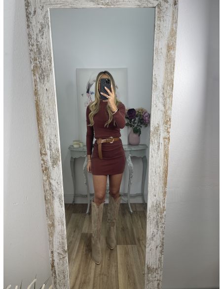 Vestido Wandu teja
