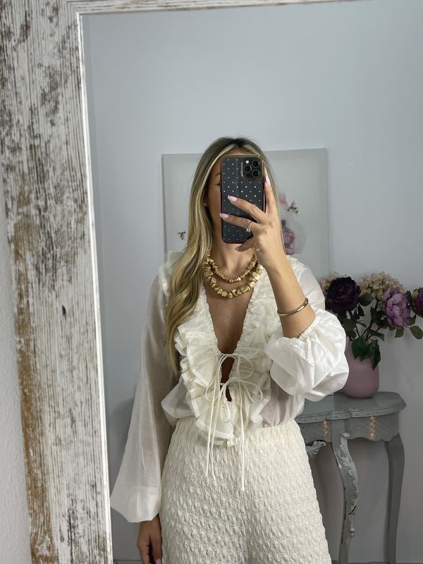 Camisa Anderson hueso