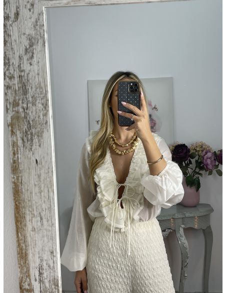 Camisa Anderson hueso